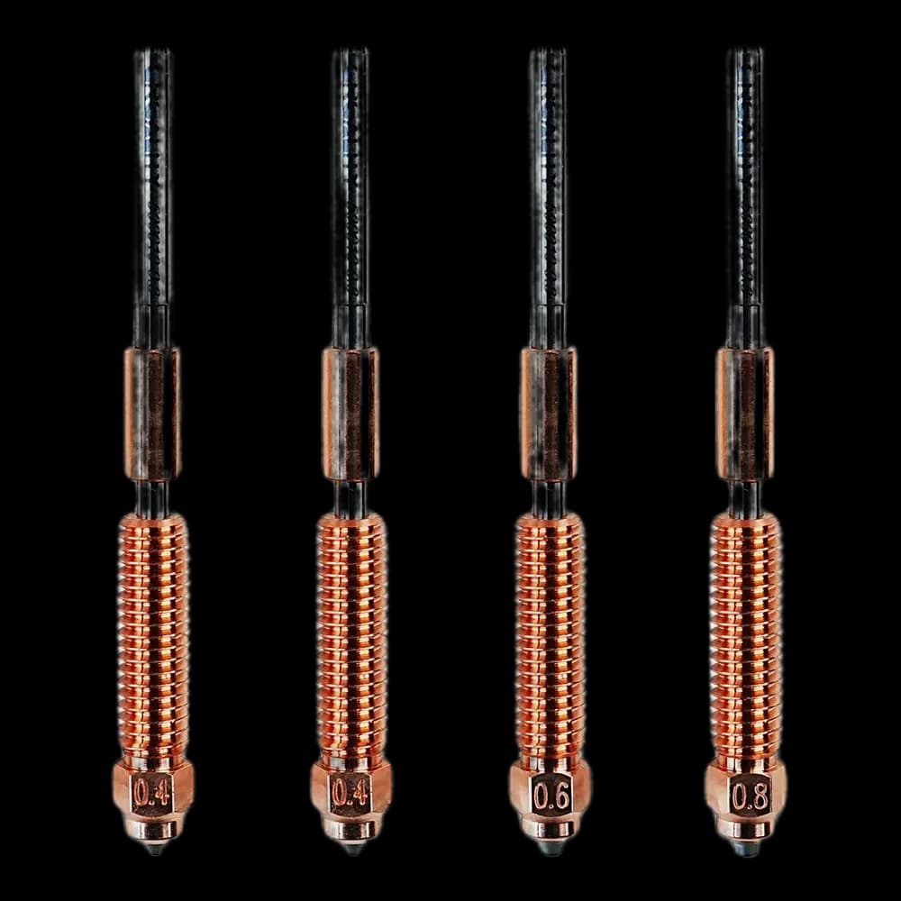 Creality K1C Unicorn Quick-Swap Nozzle Kit (4PCS) - Copper & Hardened Steel Nozzles for Ender-3 V3, Ender 3 V3 Plus