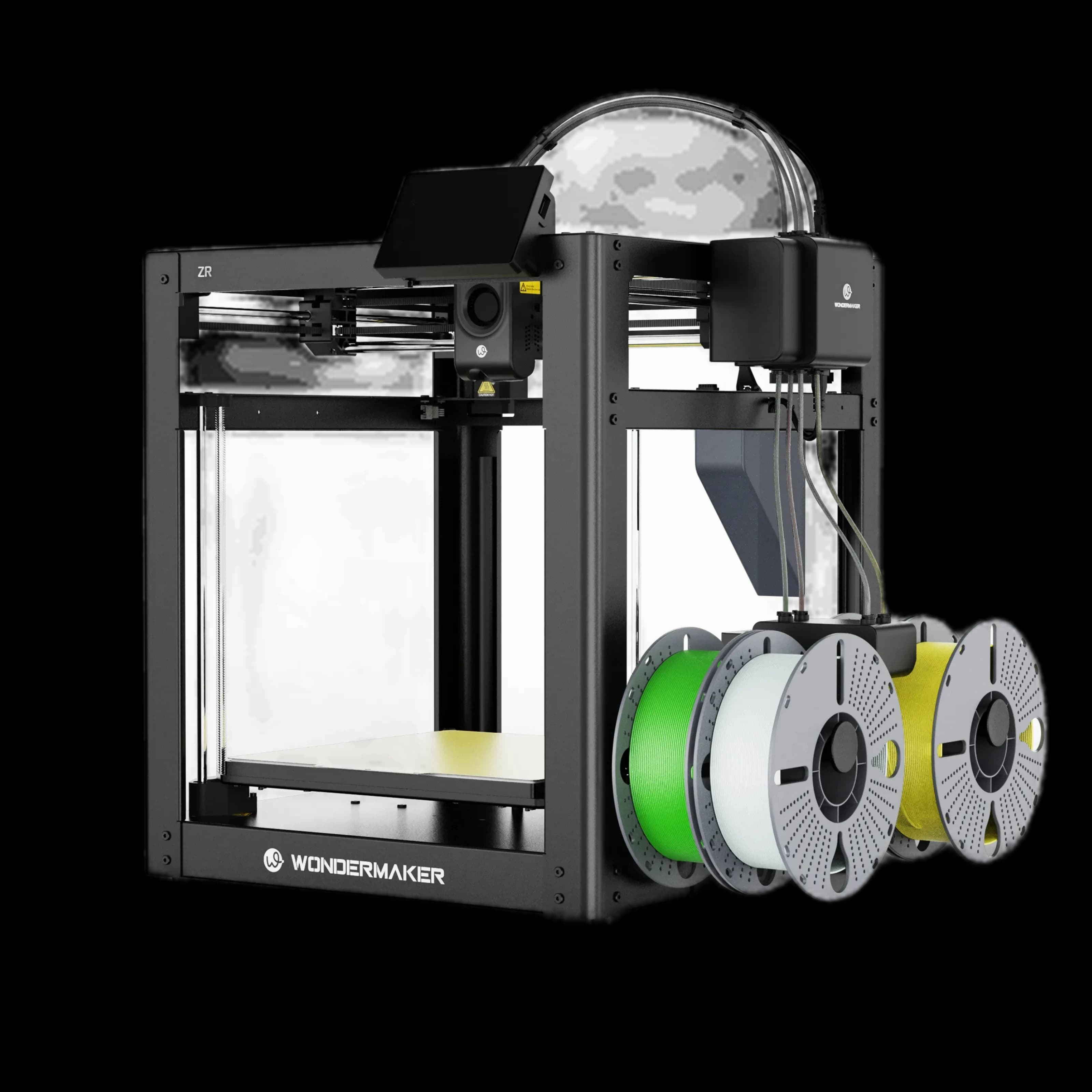 WonderMaker ZR & ZR Ultra 4 Toolheads 3D Printer with Open Source, Multi-color Printing Fast Material Changing, 300*300*300mm